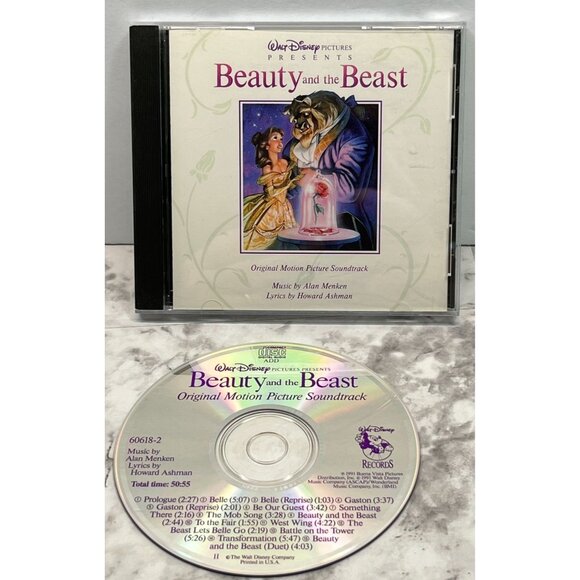 Walt Disney Beauty and The Beast CD Original Motion Picture Soundtrack 1991 - Picture 7 of 7